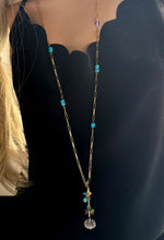 Load image into Gallery viewer, Crystal long chain necklace
