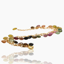 Load image into Gallery viewer, Multi-Color Tourmaline Feather Bracelet
