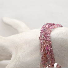 Load image into Gallery viewer, Malayan Garnet Multi-Strand Silver Bracelet
