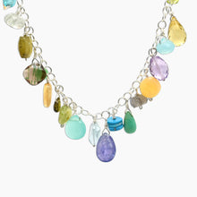 Load image into Gallery viewer, Gemstone Silver Charm Bracelet

