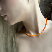 Load image into Gallery viewer, Orange Opal Choker
