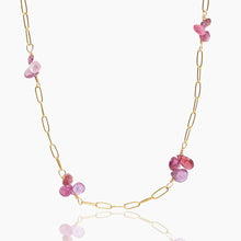 Load image into Gallery viewer, Pink Sapphire Fine Chain Necklace
