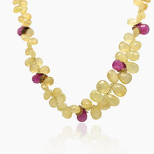 Load image into Gallery viewer, Signature Prehnite, Ruby and Opal Necklace
