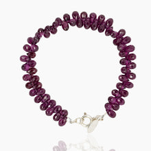 Load image into Gallery viewer, Purple Garnet Bracelet
