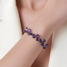 Load image into Gallery viewer, Signature Lapis, Amethyst Gold Bracelet
