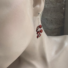 Load image into Gallery viewer, Signature Garnet Silver Earrings
