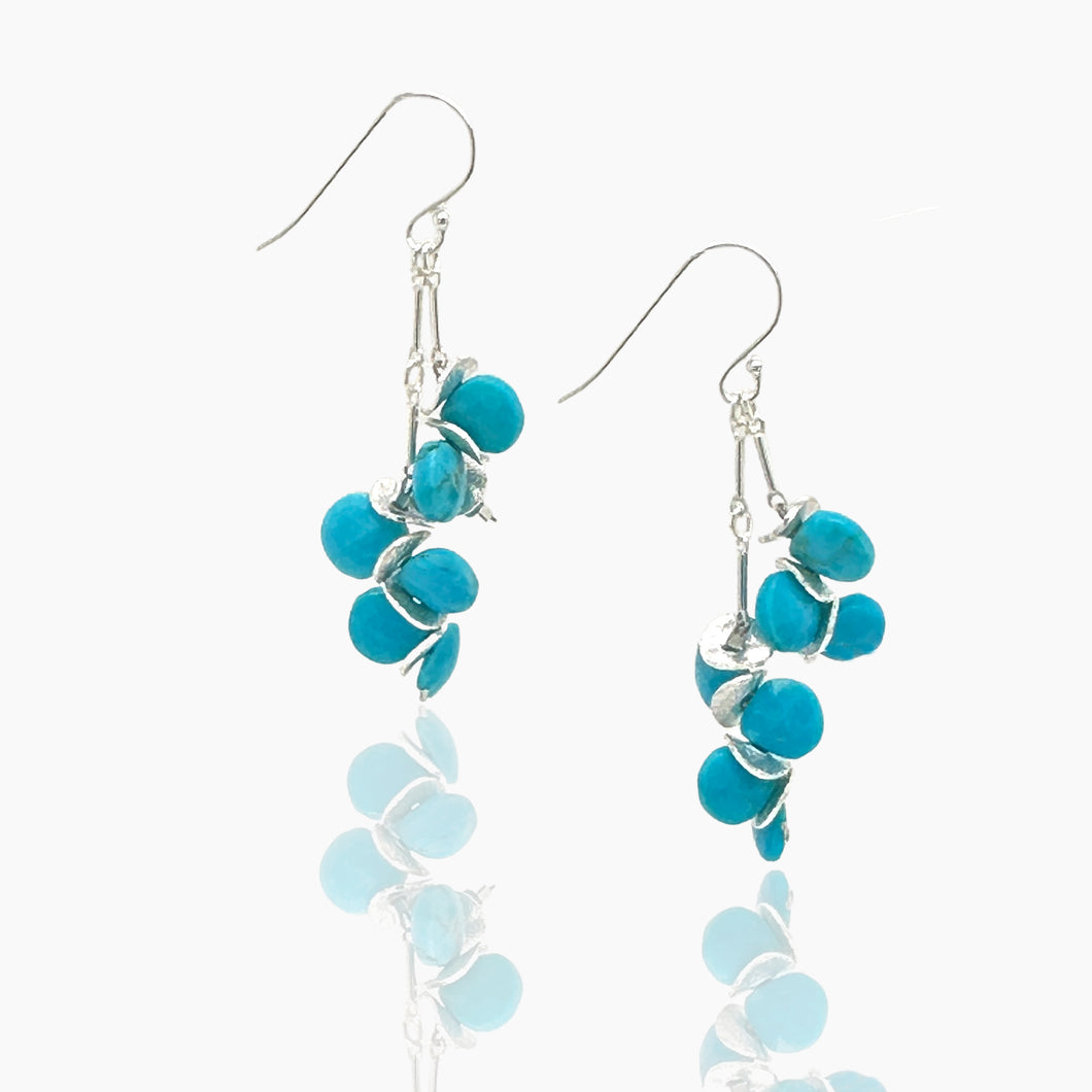 Sleeping Beauty Turquoise Sterling Earrings