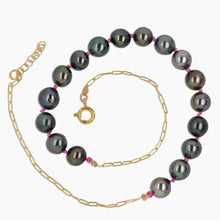 Load image into Gallery viewer, Black Tahitian Pearl Necklace
