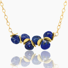 Load image into Gallery viewer, The Emma, Signature Lapis Gold Necklace
