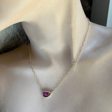 Load image into Gallery viewer, Watermelon Tourmaline Gold Necklace
