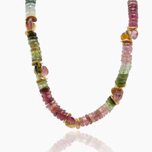 Load image into Gallery viewer, Tourmaline Slices Gold Bracelet
