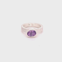 Load and play video in Gallery viewer, Lavender Amethyst Sterling Ring
