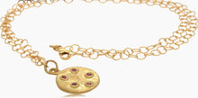 Load image into Gallery viewer, Gold Bouton Ruby Pendant Necklace
