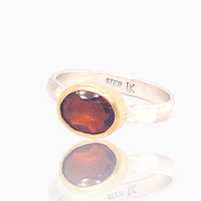 Load image into Gallery viewer, Madeira Citrine Gold and Silver Ring
