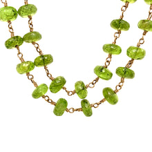 Load image into Gallery viewer, Faceted Peridot Double Necklace
