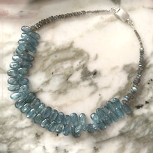 Load image into Gallery viewer, Green Kyanite Smooth Drop Necklace
