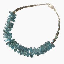 Load image into Gallery viewer, Green Kyanite Smooth Drop Necklace

