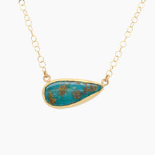 Load image into Gallery viewer, Persian Turquoise Gold Necklace
