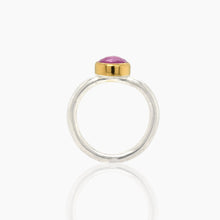 Load image into Gallery viewer, Pink Sapphire Gold and Silver Ring
