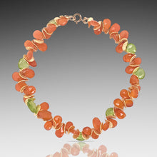 Load image into Gallery viewer, Signature Bracelet in Carnelian and Peridot

