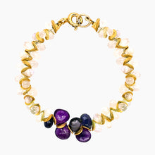 Load image into Gallery viewer, Signature Moonstone Iolite Amethyst Bracelet
