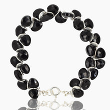 Load image into Gallery viewer, Black Spinel Signature Sterling Bracelet
