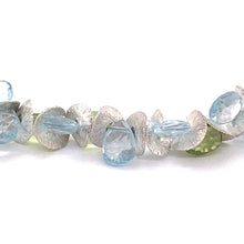 Load image into Gallery viewer, Signature Blue Topaz with Peridot Sterling Bracelet
