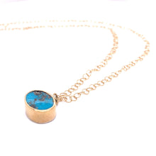 Load image into Gallery viewer, Persian Turquoise Gold Choker
