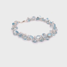 Load and play video in Gallery viewer, Signature Swiss Blue Topaz Sterling Bracelet
