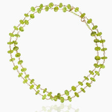 Load image into Gallery viewer, Faceted Peridot Double Necklace

