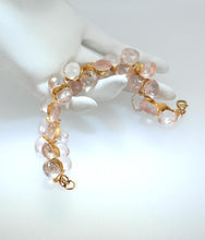 Load image into Gallery viewer, Rose Quartz Briolette Signature Bracelet
