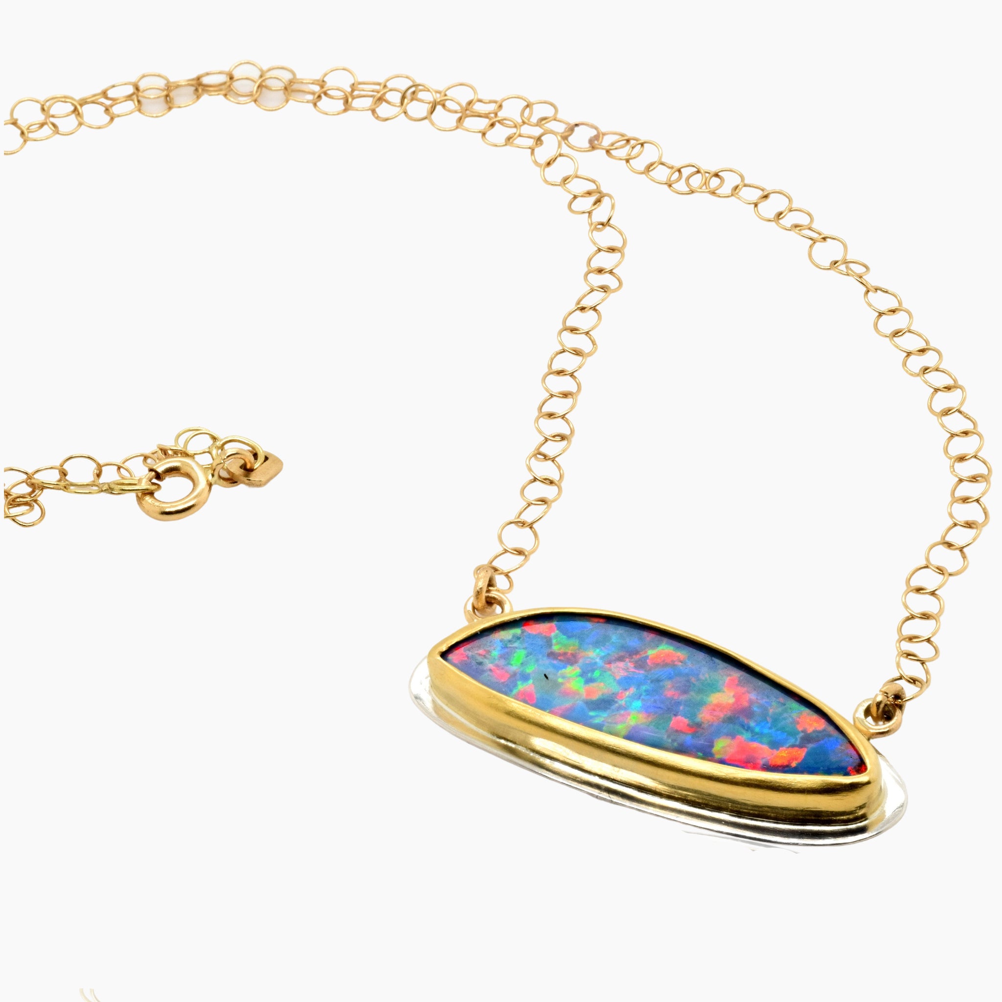 Boulder Opal Gold Necklace – Lori Kaplan