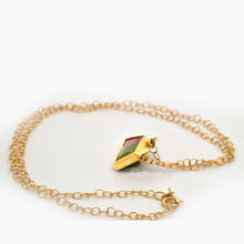 Load image into Gallery viewer, Watermelon Tourmaline Gold Necklace
